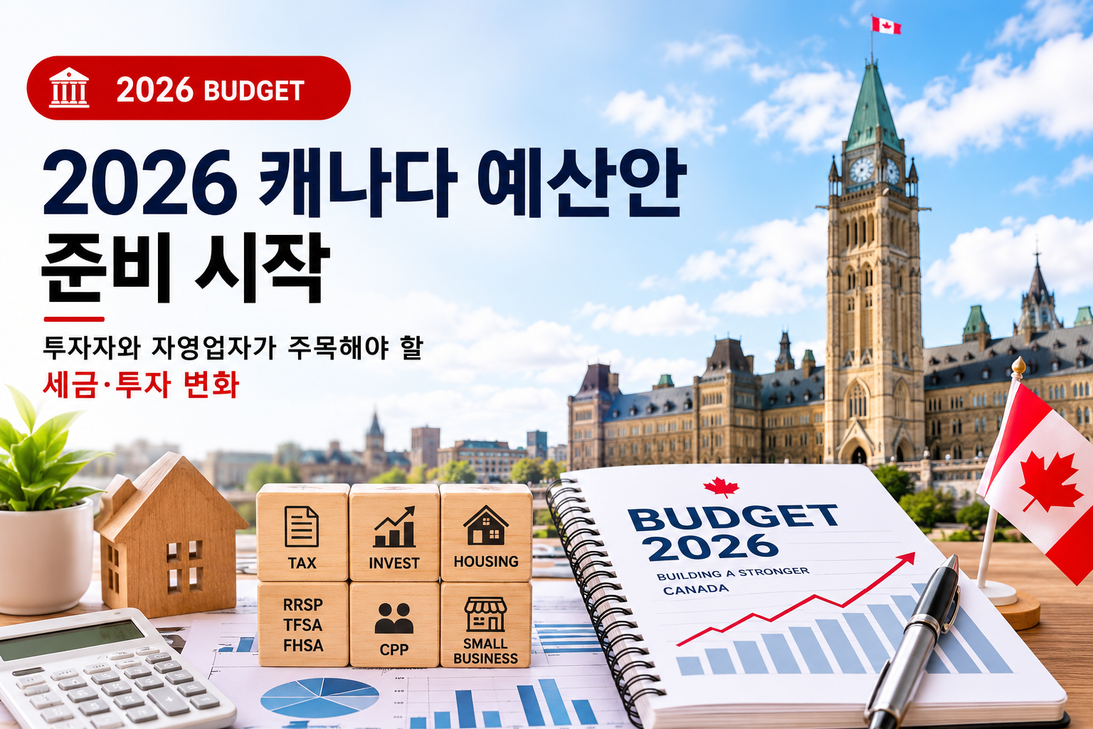 2026 캐나다 예산안 준비 시작… 투자자와 자영업자가 주목해야 할 세금·투자 변화