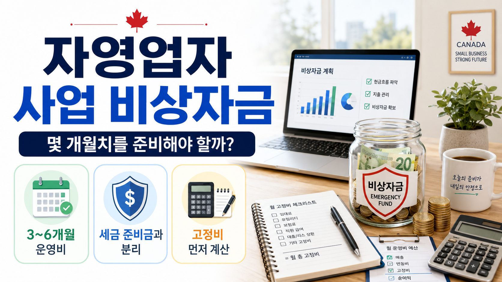 자영업자 사업 비상자금, 몇 개월치를 준비해야 할까?