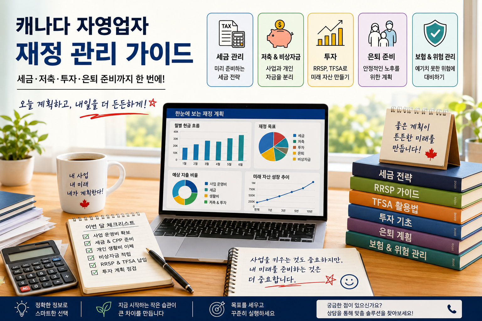 캐나다 자영업자 재정 관리 가이드: 세금·저축·투자·은퇴 준비