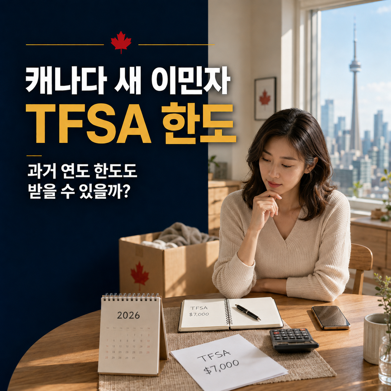 캐나다 새 이민자의 비과세 저축계좌 (TFSA) 한도: 과거 연도 한도도 받을 수 있을까?