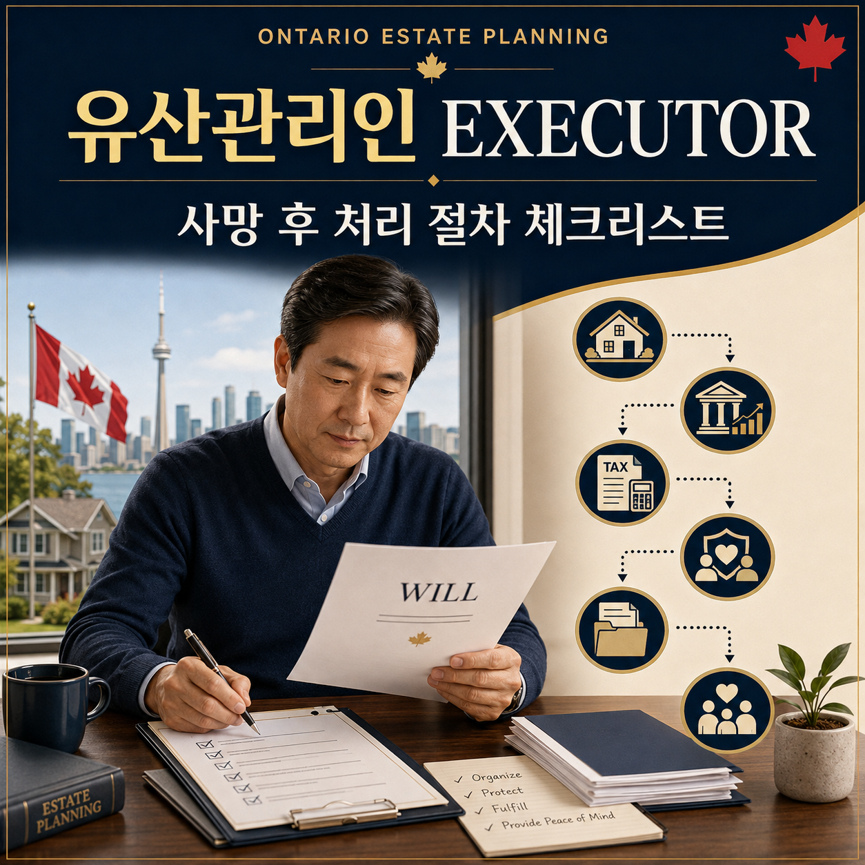 유산관리인(Executor)은 무엇을 해야 할까? Ontario 사망 후 절차 체크리스트
