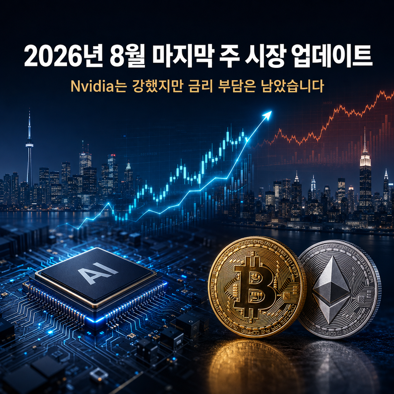 2026년 8월 마지막 주 시장 업데이트: Nvidia는 강했지만 금리 부담은 남았습니다