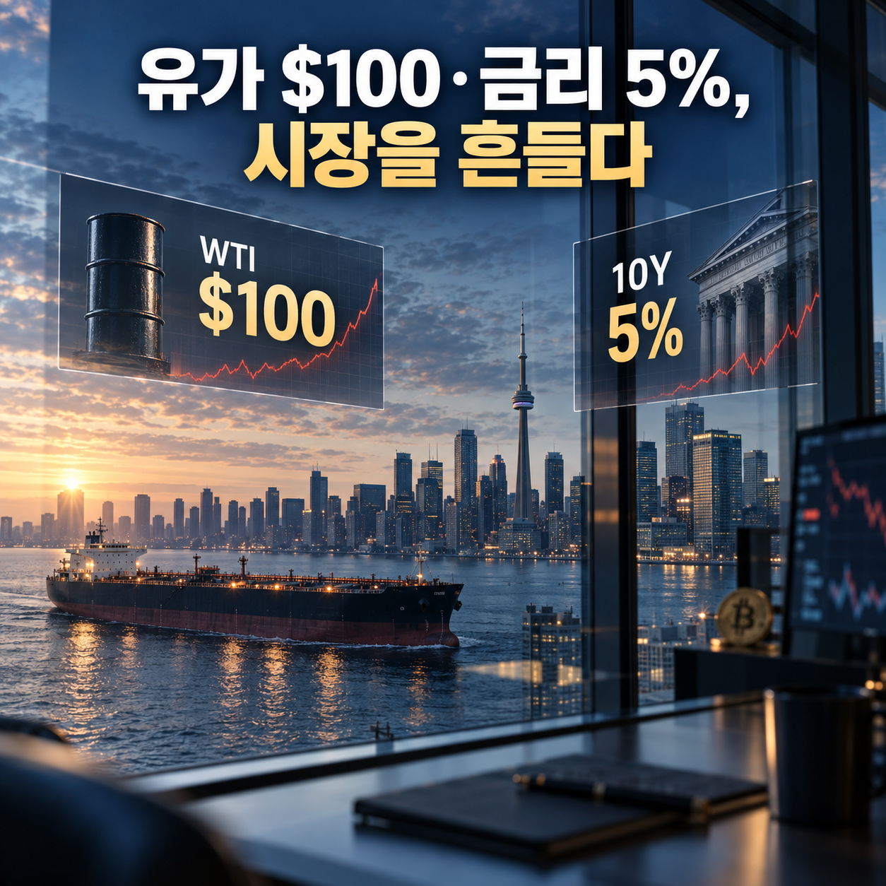 2026년 9월 둘째 주 시장 업데이트: 유가 $100와 금리 5%가 흔든 시장