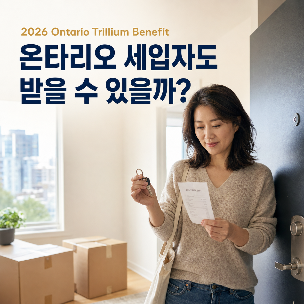2026 Ontario Trillium Benefit 총정리: 렌트비를 냈다면 받을 수 있을까?
