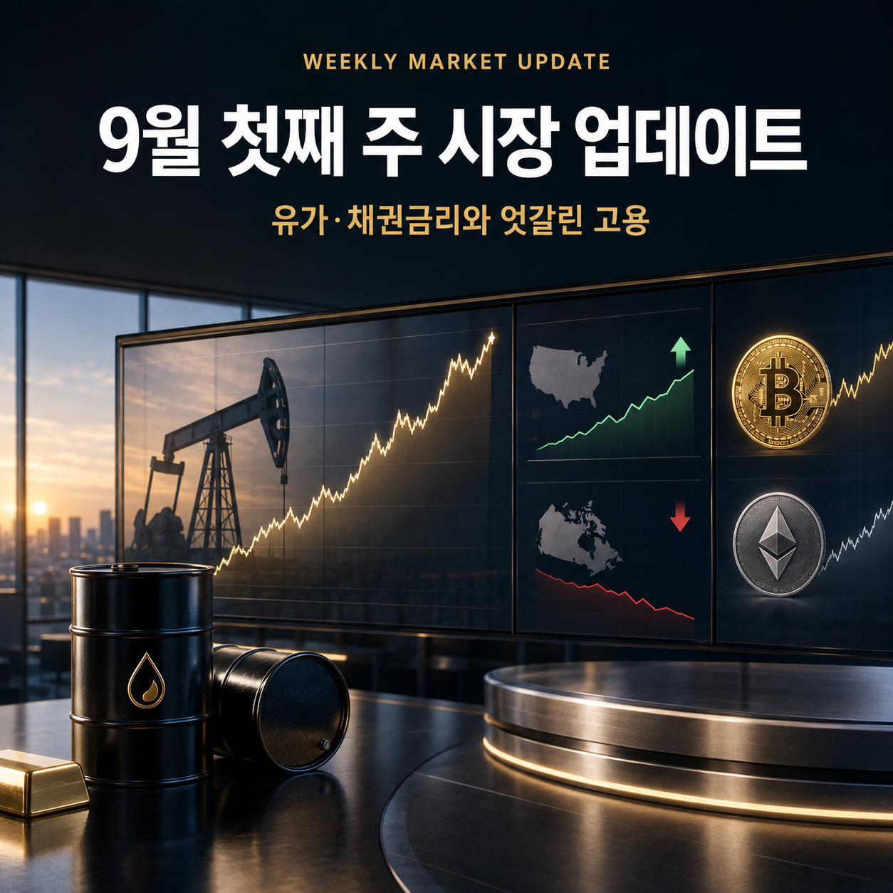 2026년 9월 첫째 주 시장 업데이트: 유가·채권금리와 엇갈린 고용